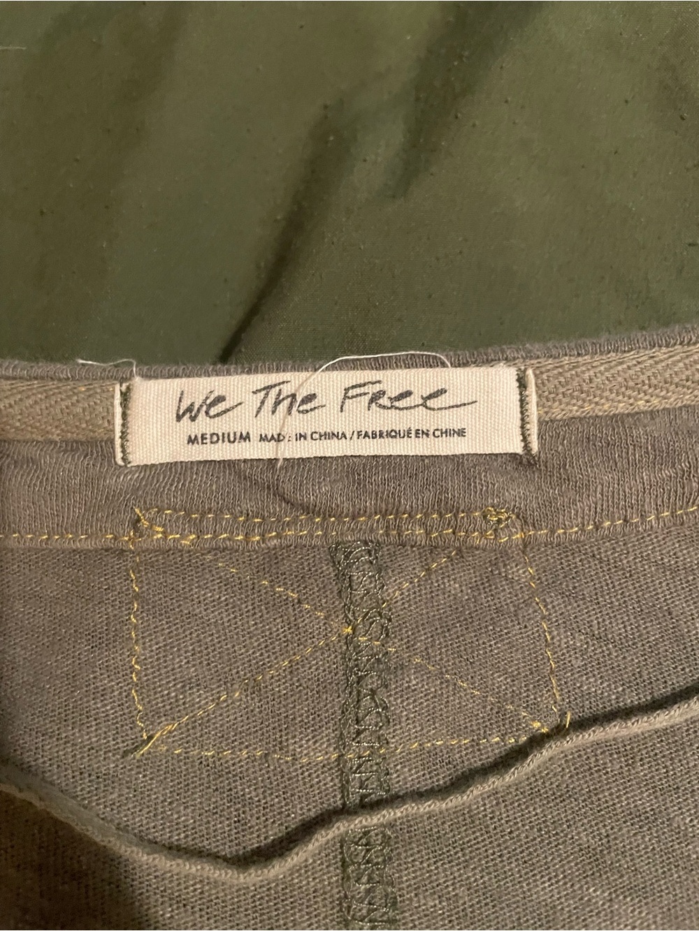 We The Free Olive Long-Sleeve Henley Top - Picture 3 of 3